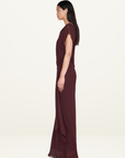 Bec + Bridge Amanda Drape Maxi Dress in RAISIN