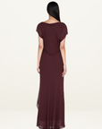 Bec + Bridge Amanda Drape Maxi Dress in RAISIN