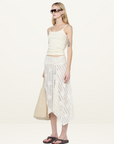 Bec + Bridge Amelie Midi Skirt in IVORY
