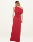 Bec + Bridge Angelina Asym Maxi Dress in CHERRY RED