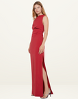 Bec + Bridge Angelina Asym Maxi Dress in CHERRY RED