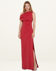 Bec + Bridge Angelina Asym Maxi Dress in CHERRY RED