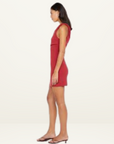 Bec + Bridge Ariven Asym Mini Dress in CHERRY