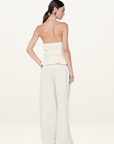 Bec + Bridge Astrid Wide Leg Pant in Ecru