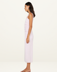 Bec + Bridge Aveline Tuck Midi Dress in Ballet Pink