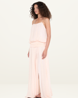 Bec + Bridge Camille Blouson Dress in Peach