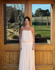 Bec + Bridge Camille Blouson Dress in Peach