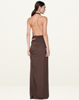 Bec + Bridge Clementine Twist Dress in Milk Chocolate