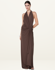 Bec + Bridge Clementine Twist Dress in Milk Chocolate
