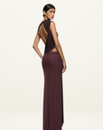 Bec + Bridge Conni Maxi Dress in Chocolate / Aubergine