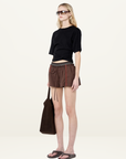 Bec + Bridge Cyprus Twist Tee in BLACK