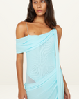 Bec + Bridge Danka Asym Maxi Dress in Turquoise