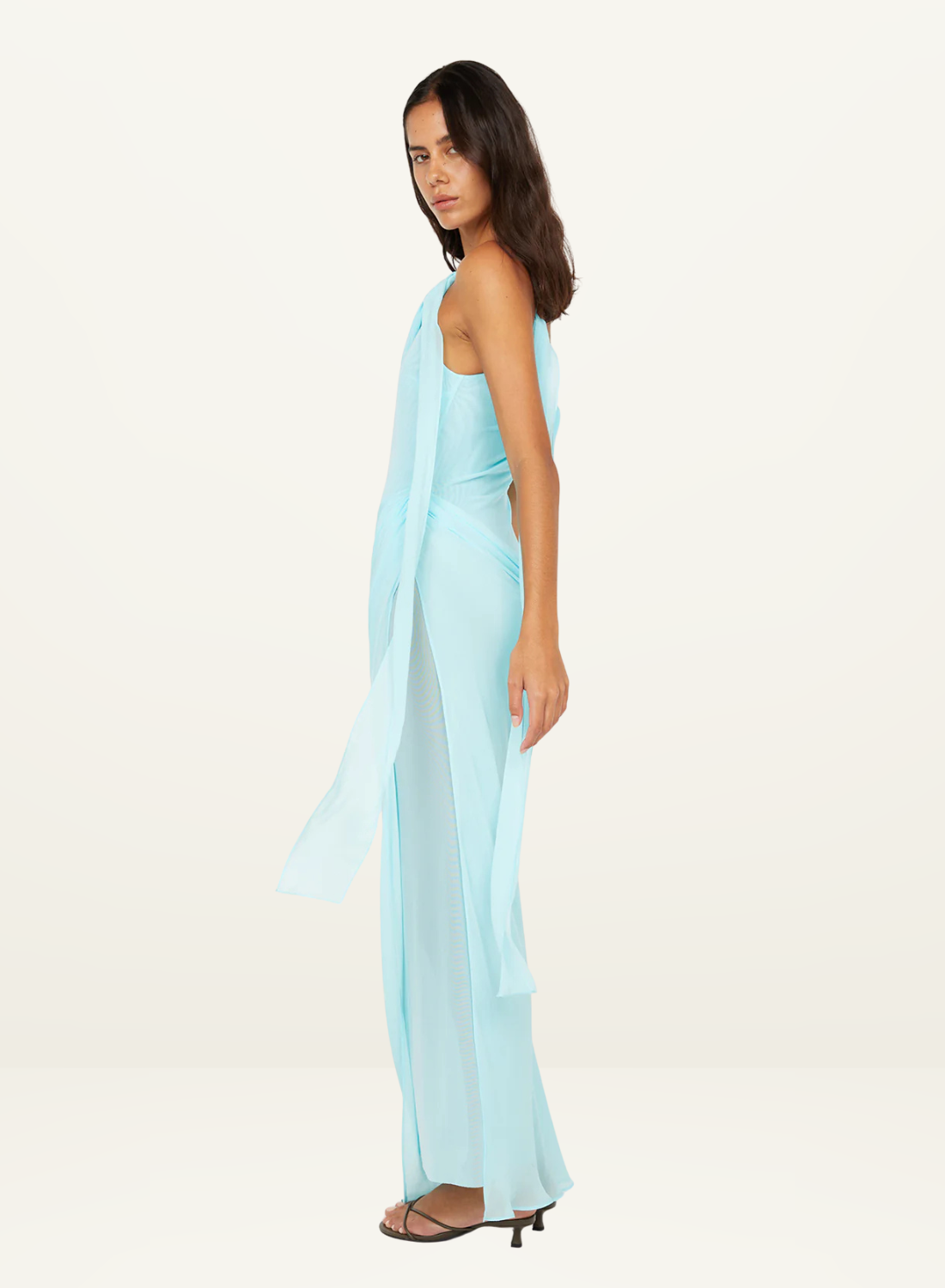Bec + Bridge Danka Asym Maxi Dress in Turquoise