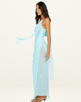Bec + Bridge Danka Asym Maxi Dress in Turquoise