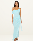 Bec + Bridge Danka Asym Maxi Dress in Turquoise