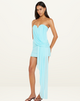 Bec + Bridge Danka Strapless Mini Dress in Turquoise