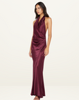 Bec + Bridge Elisia Wrap Maxi Dress in PLUM