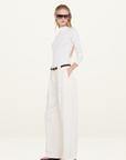 Bec + Bridge Ellen Pleat Pant in Ivory // LAST ONE SIZE 6