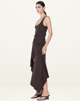 Bec + Bridge Emerson Tank Dress in Dark Chocolate
