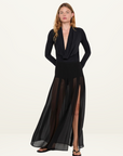 Bec + Bridge Flippia Maxi Skirt in BLACK