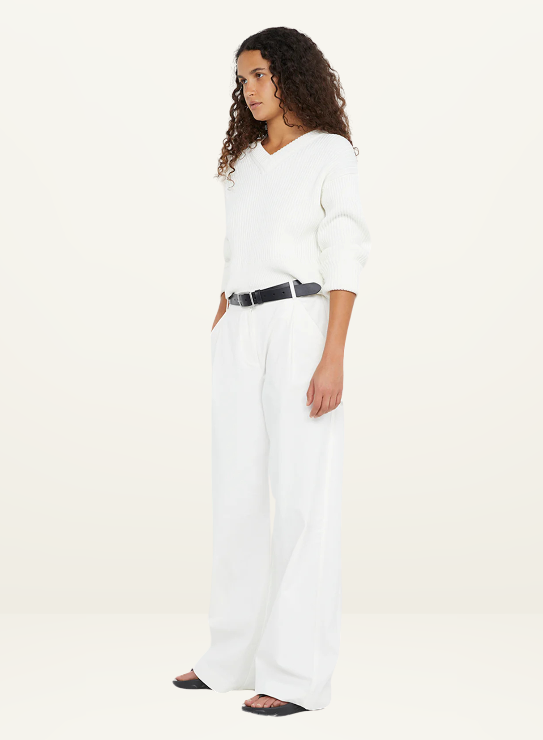Bec + Bridge Hannah Jumper in WHITE