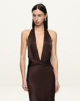 Bec + Bridge Irina Maxi Dress in Dark Chocolate