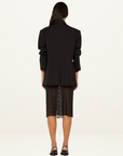 Bec + Bridge Karla Midi Skirt in BLACK & CHOC SPOT // LAST ONE - SIZE 6