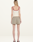 Bec + Bridge Lana Square Neck Tank in Chalk & Cherry