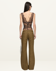 Bec + Bridge Marika Lace Top in Coffee