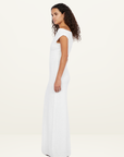 Bec + Bridge Martha Asym Maxi Dress in WHITE
