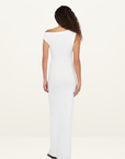 Bec + Bridge Martha Asym Maxi Dress in WHITE