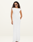 Bec + Bridge Martha Asym Maxi Dress in WHITE