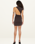 Bec + Bridge Nessie Mini Dress in CHOCOLATE
