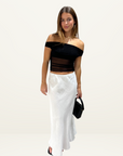 Bec + Bridge Pia Off Shoulder Top in BLACK