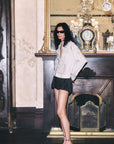 Bec + Bridge Romi Shirt in IVORY/ BLACK STRIPE // LAST ONE SIZE 12