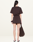 Bec + Bridge Simi Mini Dress in Dark Chocolate