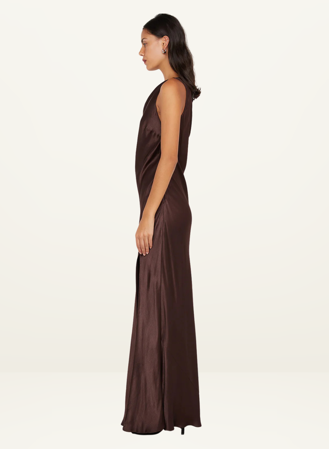 Bec + Bridge Sol Asym Dress in Chocolate