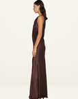 Bec + Bridge Sol Asym Dress in Chocolate