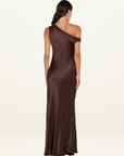 Bec + Bridge Sol Asym Dress in Chocolate