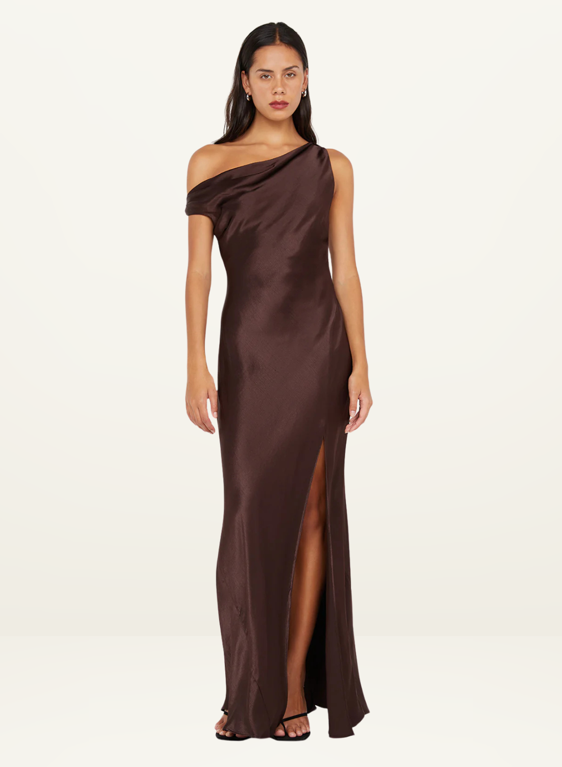 Bec + Bridge Sol Asym Dress in Chocolate