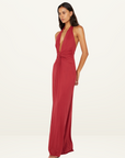 Bec + Bridge Susie Plunge Maxi Dress in Cherry