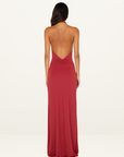 Bec + Bridge Susie Plunge Maxi Dress in Cherry