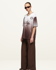 Bec + Bridge Zelia Jersey T-Shirt in Bitter Chocolate Ombre