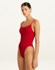 Bond-Eye Low Palace One Piece in Baywatch Red