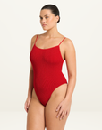 Bond-Eye Low Palace One Piece in Baywatch Red