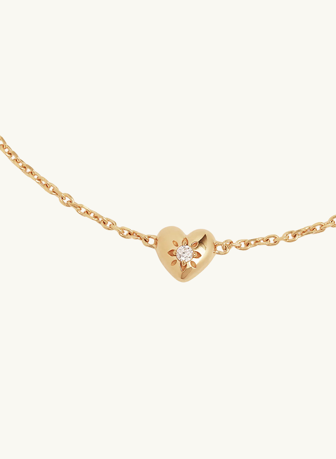 By Charlotte Blooming Hearts Bracelet in GOLD