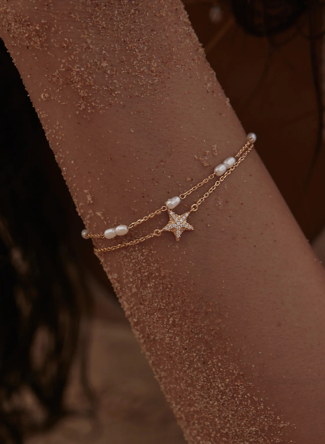 By Charlotte By The Sea Starfish Bracelet in GOLD