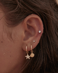 By Charlotte By The Shore Shell Hoop Earrings in GOLD