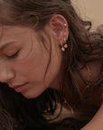 By Charlotte By The Shore Shell Hoop Earrings in GOLD