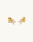 By Charlotte Crystal Bloom Stud Earrings in GOLD